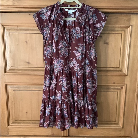 Veronica Beard Burgundy Zee Dress, Size 12 - Picture 3 of 7